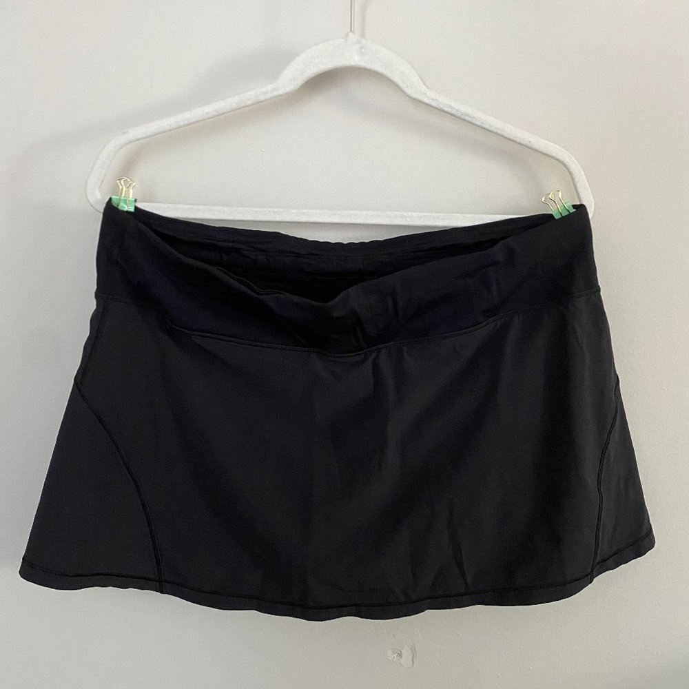 lululemon black tennis skirt W12